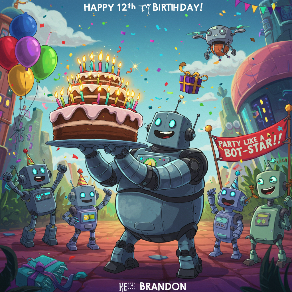 Robots, and Birthday Card