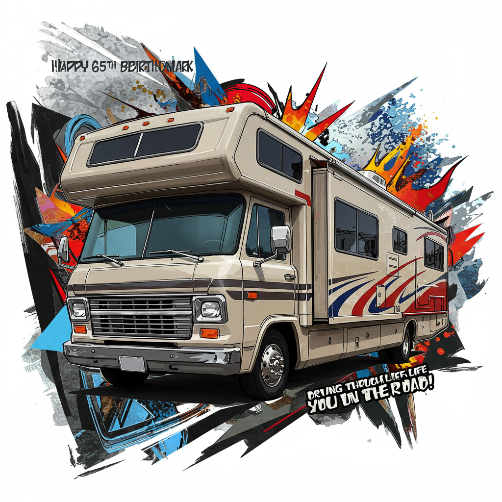 American motorhome , and Birthday Card