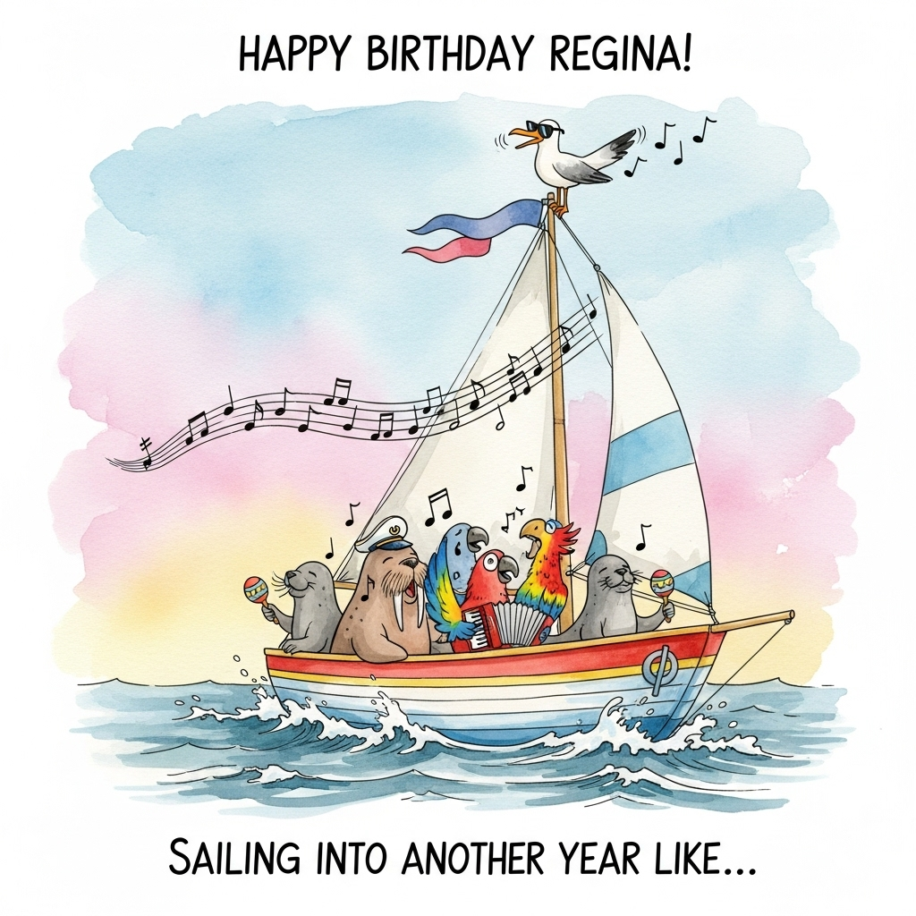 Sailing singing, Sailing, and Birthday Card
