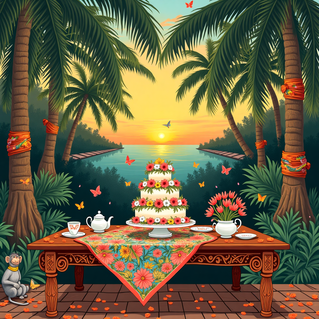 Sri lanka, and Hermes scarves Birthday Card