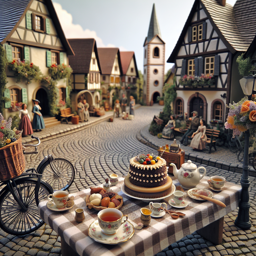 Cycling , Cup of tea , Cake, Church, and Trumpet Birthday Card