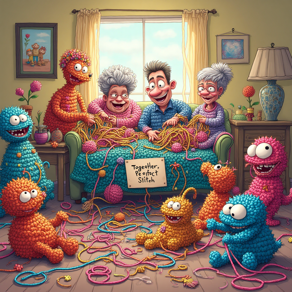 Crochet, Family, and Anniversary Card