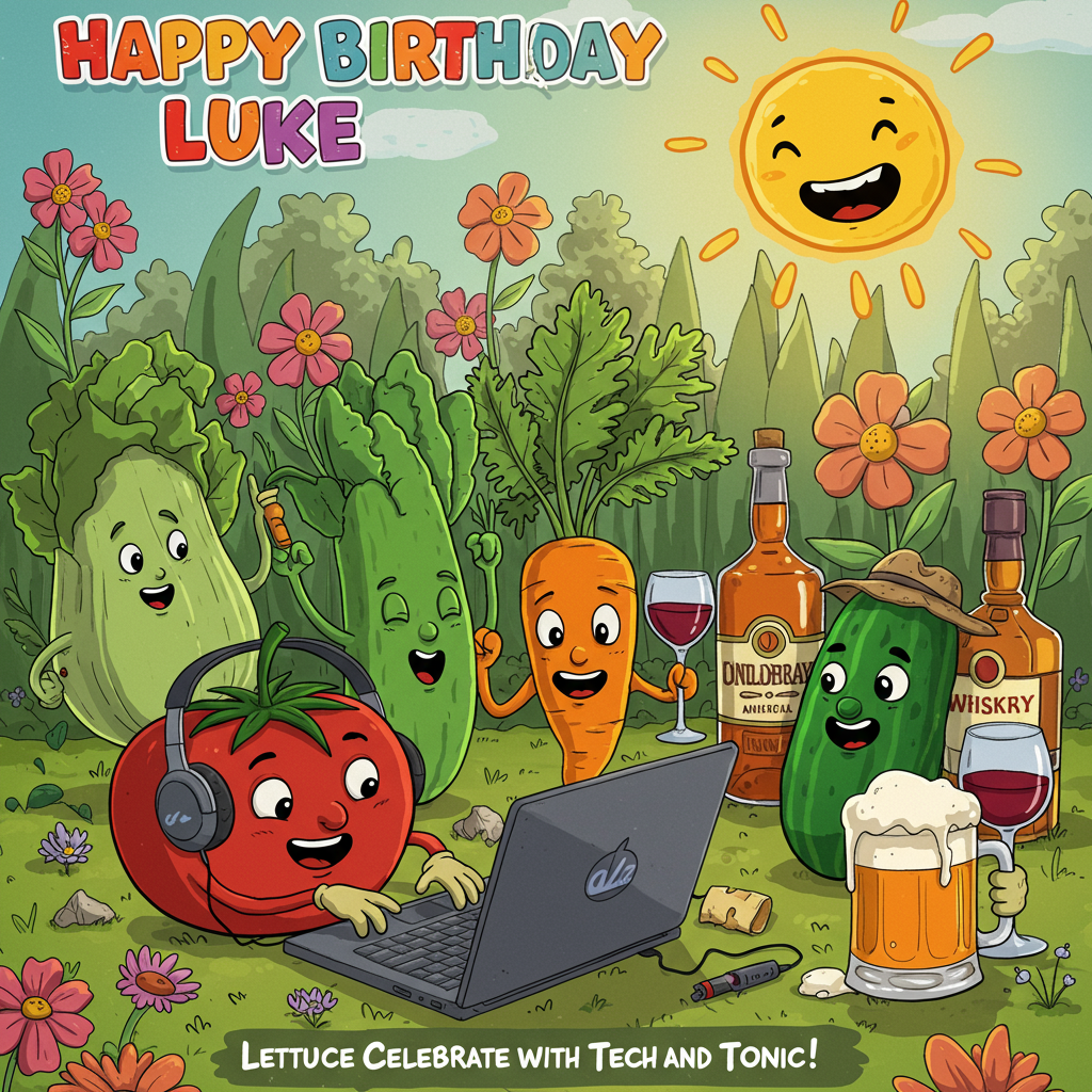 Gardening, Flowers, Vegetables, Computers, Wine, Whiskey, Beer, and Birthday Card
