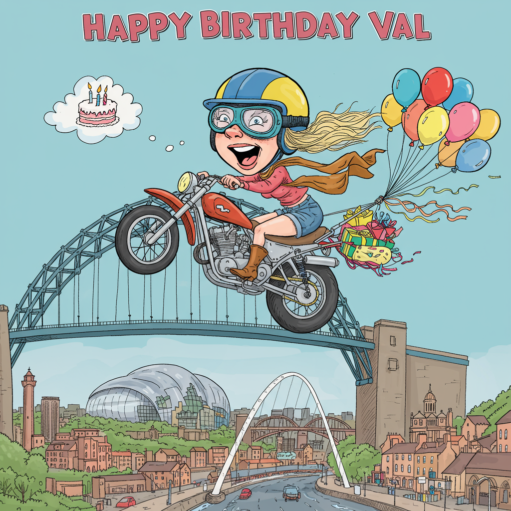 Motorbike, and Birthday Card