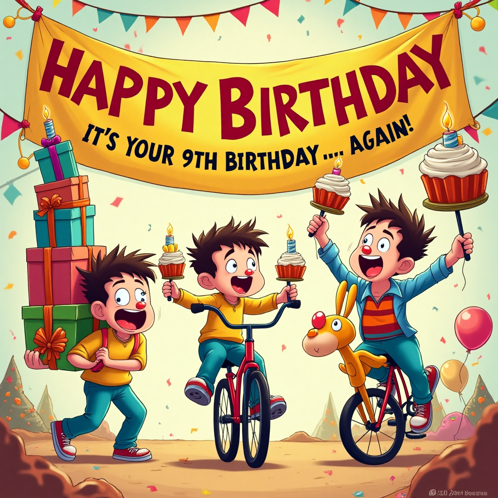 Saja boys, and Birthday Card