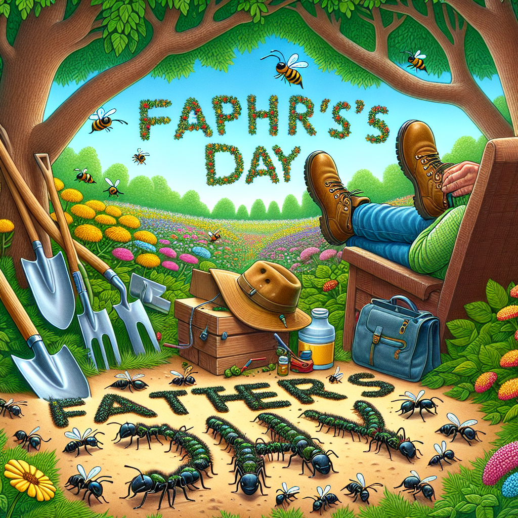 A vibrant and lively nature scene dedicated to Father's Day, yet intentionally not depicting a father figure directly. The main element is a procession of ants, each comically equipped with miniature hiking accessories and maps, symbolizing adventure and interest in the outdoors. An explorer's hat comfortably resides on a garden shovel nearby, indicating that someone is resting from gardening to savor the beauty of nature. Delightful bees buzz in harmony around a flower patch, shaping the words 'Happy Father's Day' when observed from an elevated perspective. The enclosing trees bend their limbs to cast a cool shade, beneath which a single man's shoe is discernible, subtly portraying the father's presence, relishing his day immersed in the relaxing elements of Mother Nature.
Generated with these themes: Hiking, Maps, Gardening, Explorer hat, Man, Bees, and Nature.
Made with ❤️ by AI.