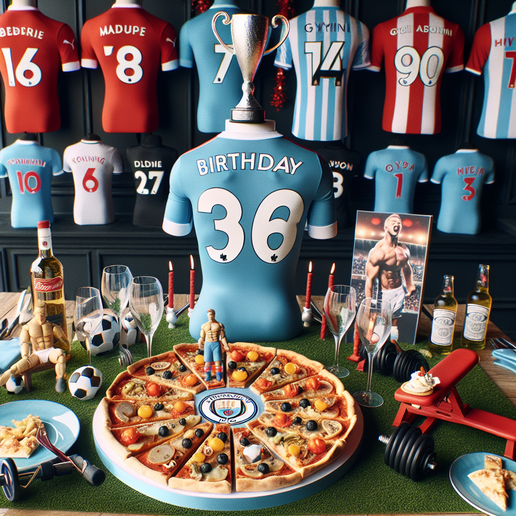 Imagine a heartwarming party permeated with enthusiasm for a popular football club. The attire, combining football jerseys and gym elements, harmonizes perfectly in an authentic birthday environment. The banquet table is highlighted by an assortment of artisan pizzas, each one christened after a legendary football player from an unknown team. Fitness buffs will admire the ingenious incorporation of edible gym equipment and miniature workout stations as table decorations. To elevate the festivity, alcohol bottles are artfully integrated into a replicated trophy from an anonymous team, enticing attendees to serve their toasts with enthusiasm.
Generated with these themes: Liverpool fc, Gym, Pizza, and Vodka.
Made with ❤️ by AI.
