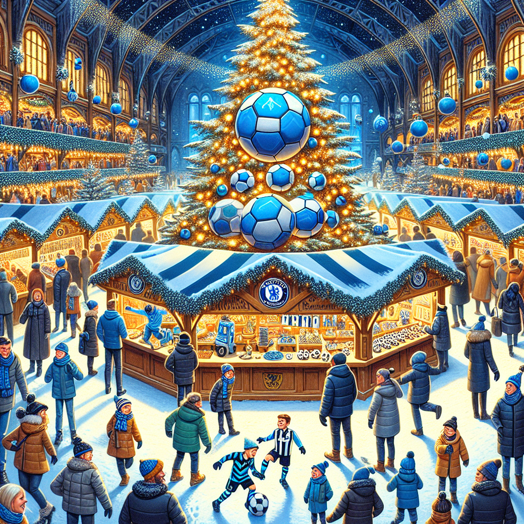 The illustration captures a lively Christmas market in full swing, with a prominent stall showcasing Inter Milan merchandise. Towering above the stall is a grand Christmas tree, its branches festooned with twinkling lights and miniature soccer balls sporting the iconic blue and black of Inter Milan. Surrounding the scene, visitors clad in winter attire and Inter Milan scarves can be seen enjoying the festive atmosphere, while children play a friendly game of soccer on a nearby snow-covered patch.
Generated with these themes: Soccer Inter Milano.
Made with ❤️ by AI.