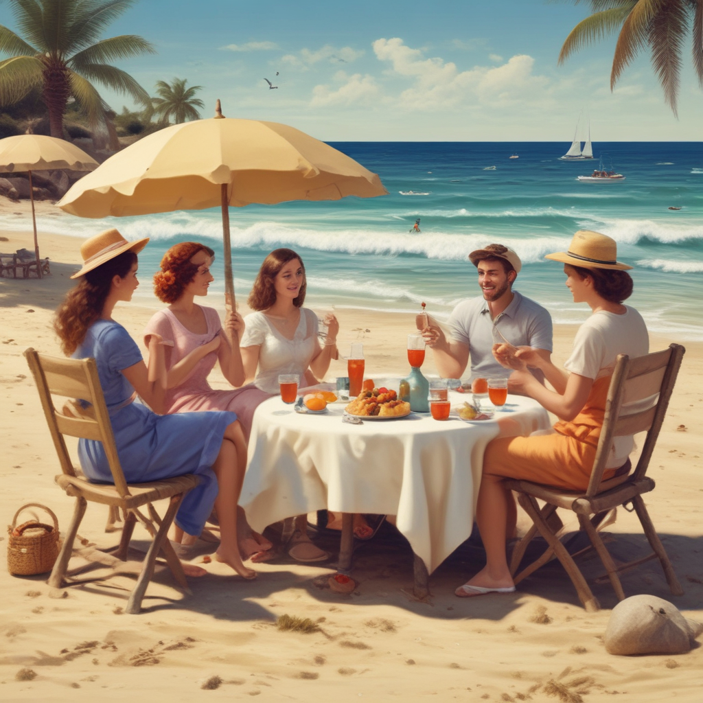Realistic Cute, Create an image of an idyllic birthday at the beach during a sunny day. A few friends are sitting around, one of whom is a Caucasian female nurse relaxing with a glass of fine Italian wine. The soft sand, mild sea breezes, and ambient sound of country music make the scene more vibrant. In the scene, a rustic table holds a Yahtzee game with a scorecard, symbolizing a forthcoming fun-filled afternoon. Every element, from the birthday decorations to the cake, embodies subtle Italian influences, resulting in a scene that emits the warmth and charm of a country sun.
Generated with these themes: Country music, Beach, Wine, Italy, Nurse, and Yahtzee.
Made with ❤️ by AI.