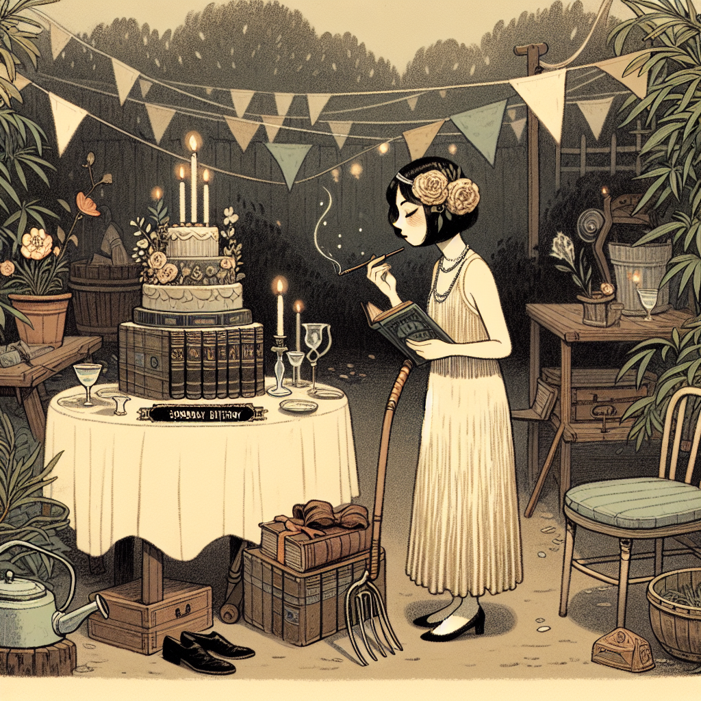 Gardening  , Books, and 1920s Birthday Card