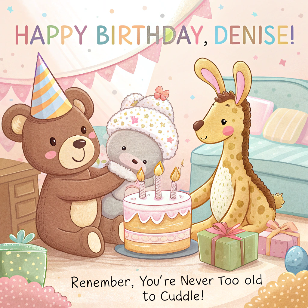 Soft toys, and Birthday Card