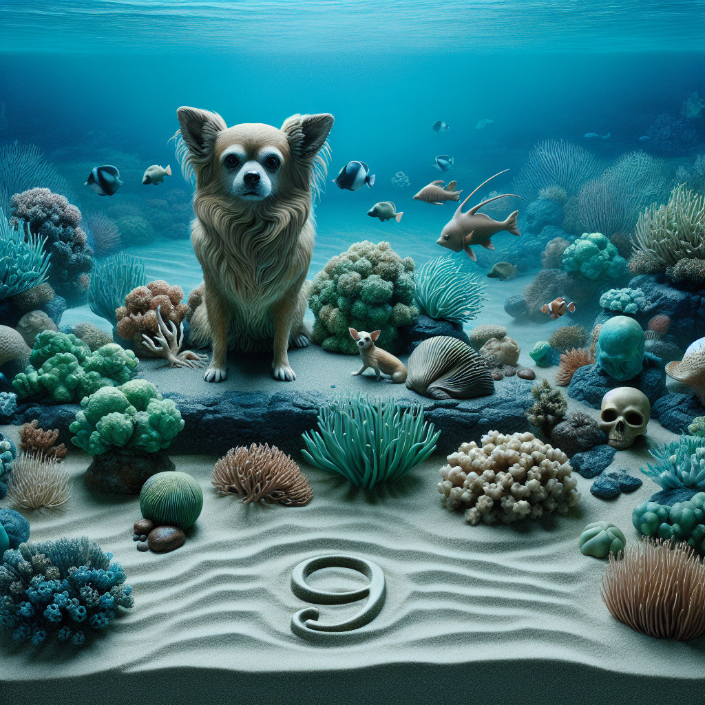 Imagine a serene scene set deep within the ocean's tranquil blues and greens, conveying a feeling of calm and solemnity. Amidst beautifully detailed coral and sea anemones, a lifelike sculpture of a fawn chihuahua takes center stage, seeming as if it were an honored guest. The marine life surrounding the canine seems to symbolize the passage of time, with each scale and fin represented intricately. Engraved onto the sandy ocean floor, obscured subtly by sea grass, is the number '9', symbolizing cherished years past.
Generated with these themes: Fawn chihuahua , Age 9, and Under the sea .
Made with ❤️ by AI.