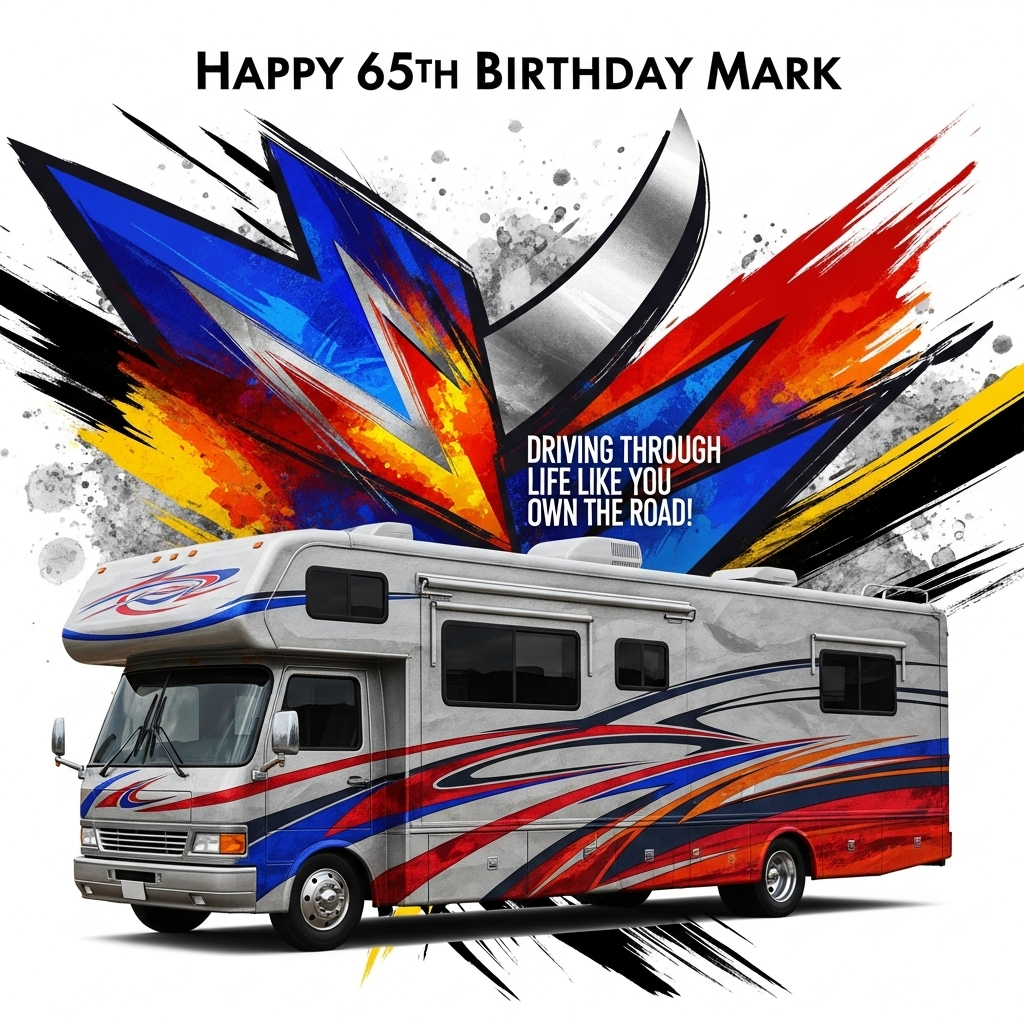 American motorhome , and Birthday Card