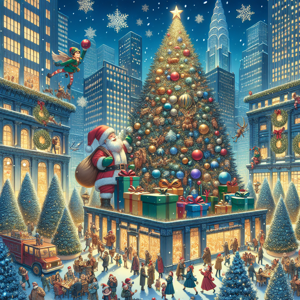 The streets of Manchester's Media City have been transformed into a Christmas wonderland, where towering trees adorned with charming, realistic ornaments command attention. Playful elves peek behind the branches, eliciting chuckles from passersby. Snowflakes dance through the air as friends and families congregate, feasting on a Christmas dinner amidst the cityscape. The environment is alive with the warmth of community, the delight of giving evident in the beautifully wrapped presents strewn around, all under the mesmerizing canopy of festive illuminations.
Generated with these themes: Christmas tree displays , Snowflakes , Manchester , Media city , Elves , Crowds having Christmas dinner , Presents , and Illuminations .
Made with ❤️ by AI.