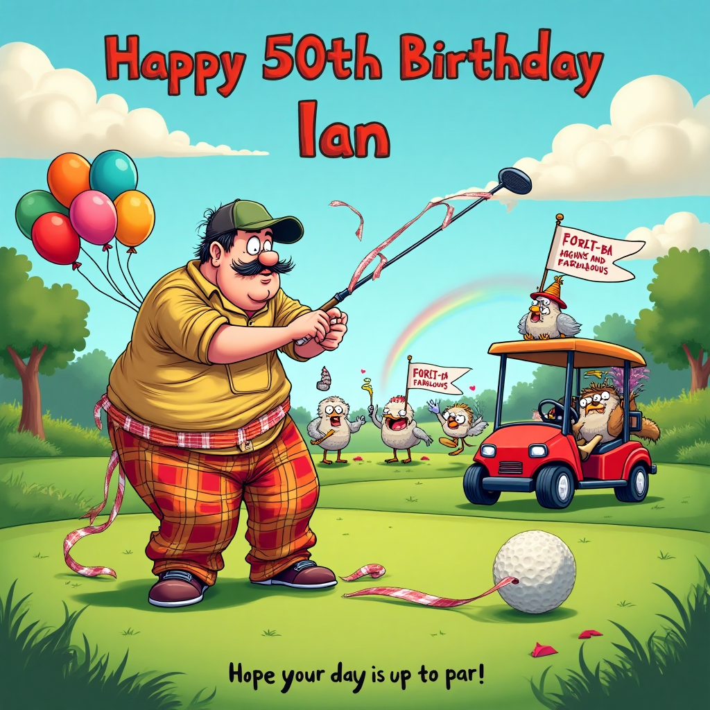 Golf, and Birthday Card