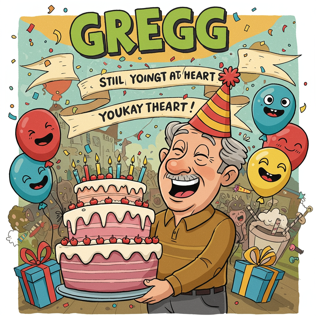 OLDER MAN, CELEBRATING A BIRTHDAY, and Birthday Card