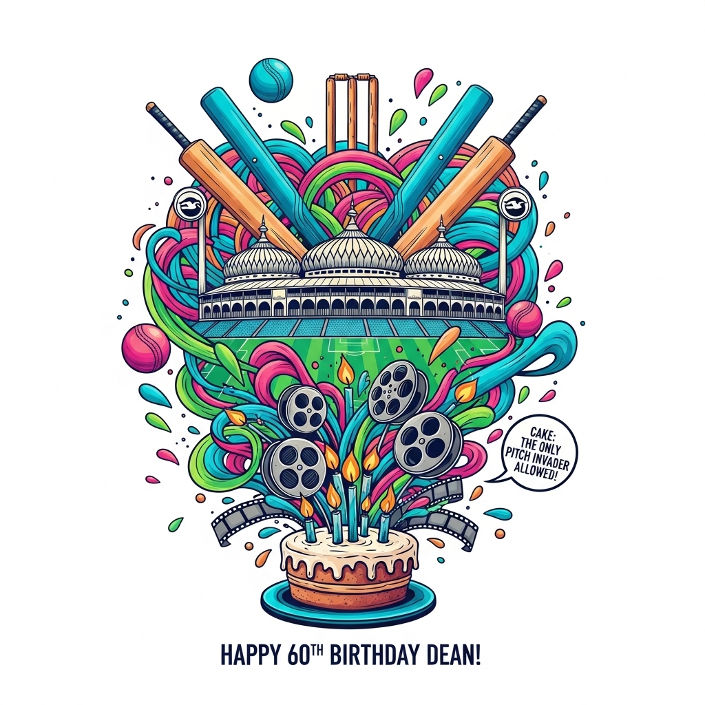 Brighton , Football , Cricket, Cake, Films, 60, and Birthday Card
