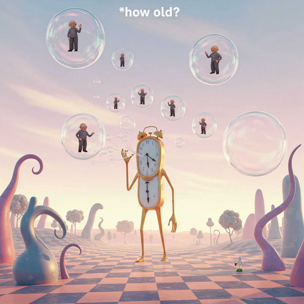 Blowing bubbles, and Birthday Card