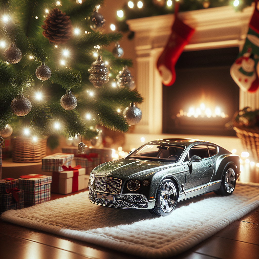 The Christmas-themed design features a snug living room decked out in holiday cheer, where a realistic Bentley, small enough to fit under the tree, catches the eye. The detailed craftsmanship of the Bentley contrasts with the soft textures of the stockings hung by the fireplace, all bathed in the soft light of the Christmas tree's radiance.
Generated with these themes: Bentley.
Made with ❤️ by AI.