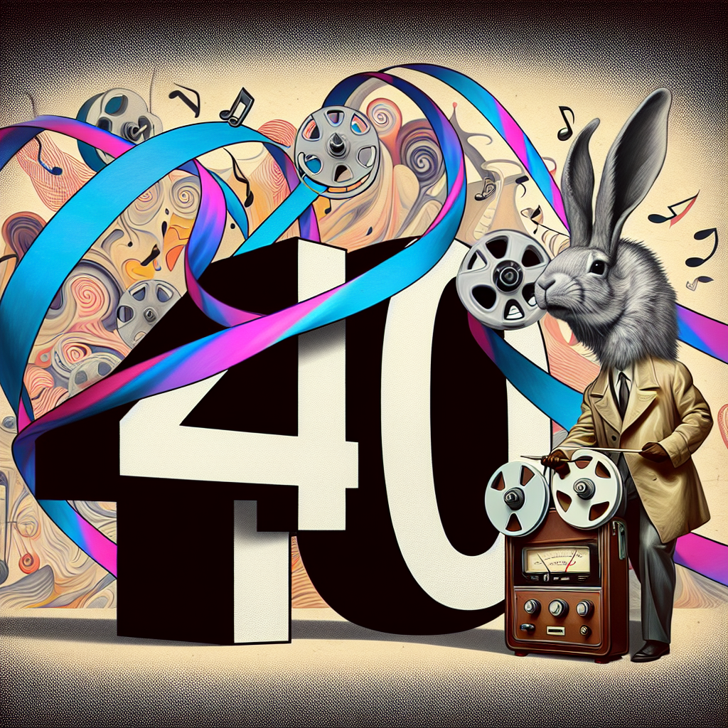Picture a playful birthday scenario where the number 40 is the main attraction, bending and twisting in a way reminiscent of early 20th century surrealist art often related to Salvador Dali. There's a sizable humanoid rabbit garbed in detective clothing, manipulating an antiquated reel-to-reel recorder. The background consists of an amalgamation of abstract elements alluding to well-known crime podcasts, with audio waveforms swirling around like festive ribbons.
Generated with these themes: 40, rabbit, crime podcast.
Made with ❤️ by AI.
