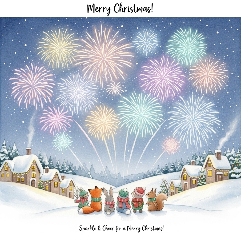 Fireworks, and Christmas Card