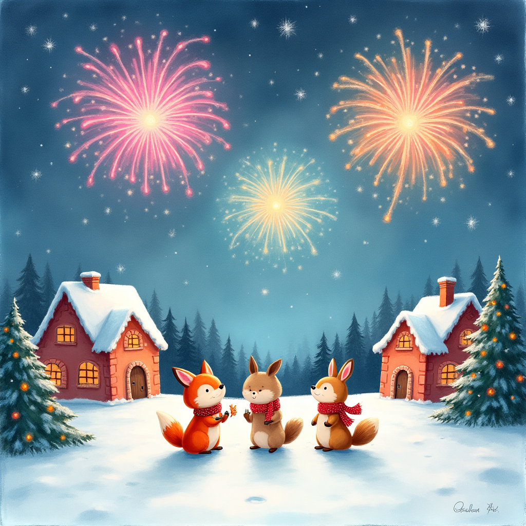 Fireworks, and Christmas Card