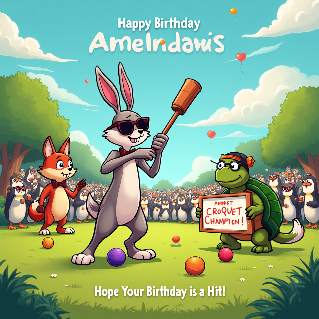 Croquet , and Birthday Card