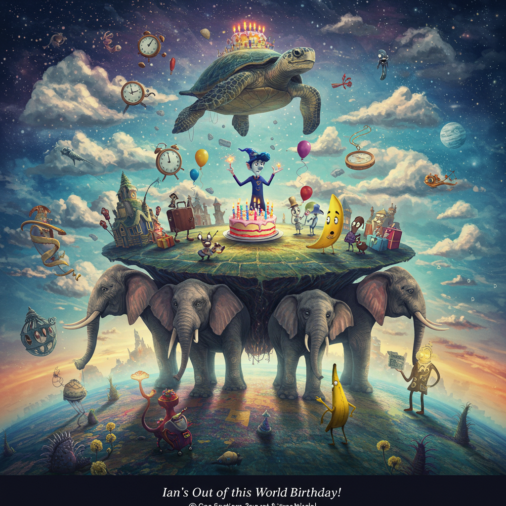 Terry Pratchett Discworld , and Birthday Card