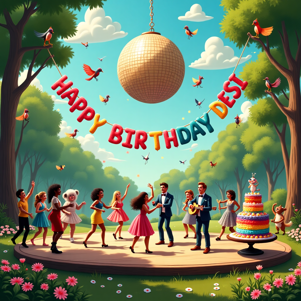 Dancing Birthday Card