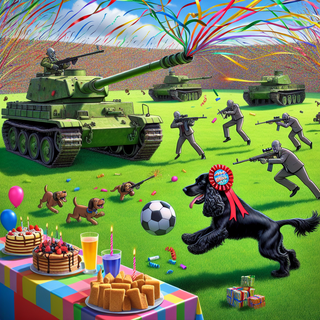 Tanks, Soccer, Working Cocker Spaniel Black, and Rifles Birthday Card