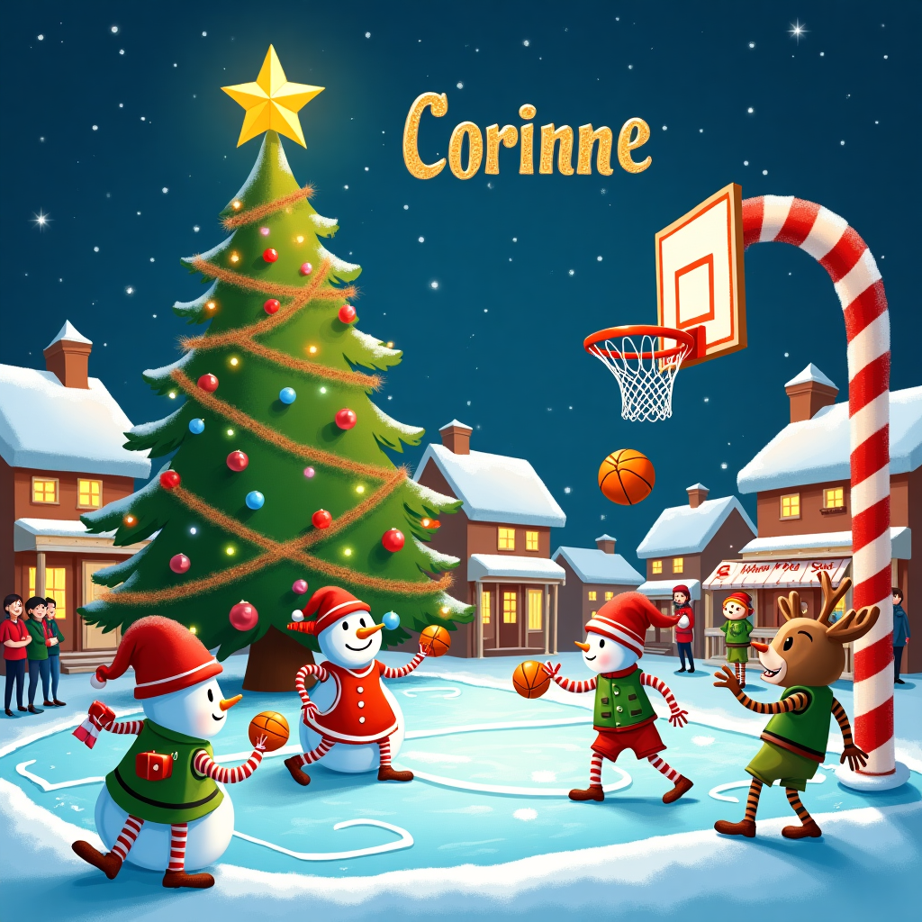 Basketball Christmas Card