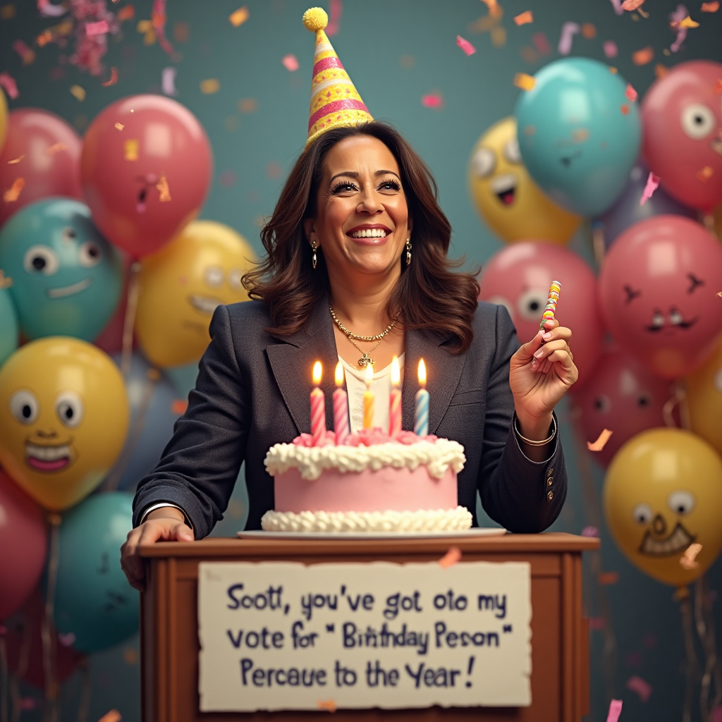 Kamala harris, and Birthday Card