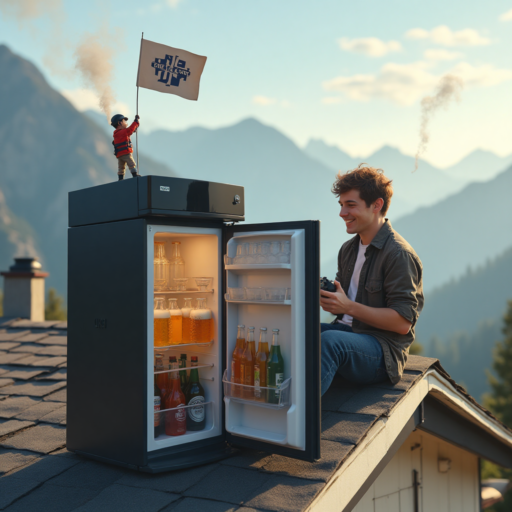 Roofing PlayStation smoking drinking beer climbing mountains , and Birthday Card