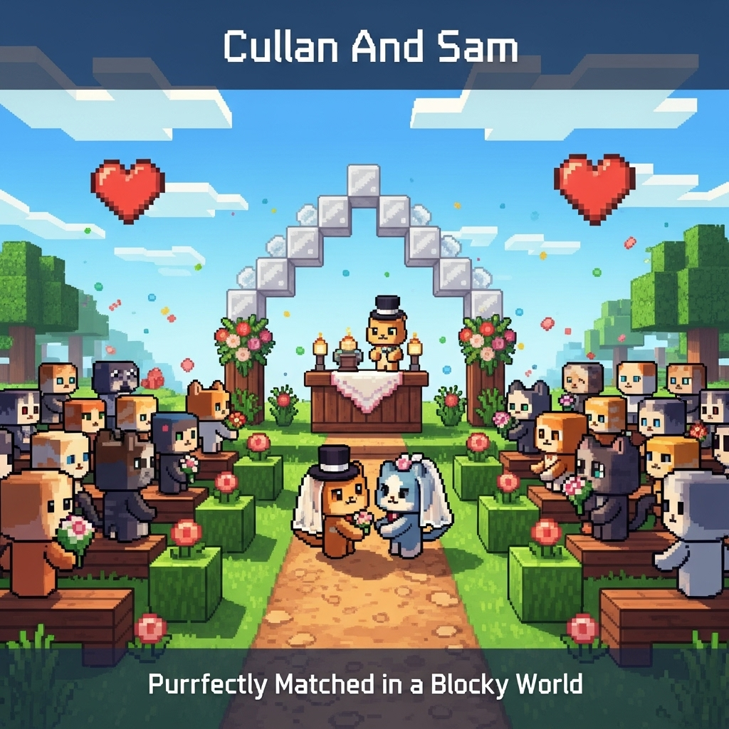 Minecraft , Cats , and Wedding Card