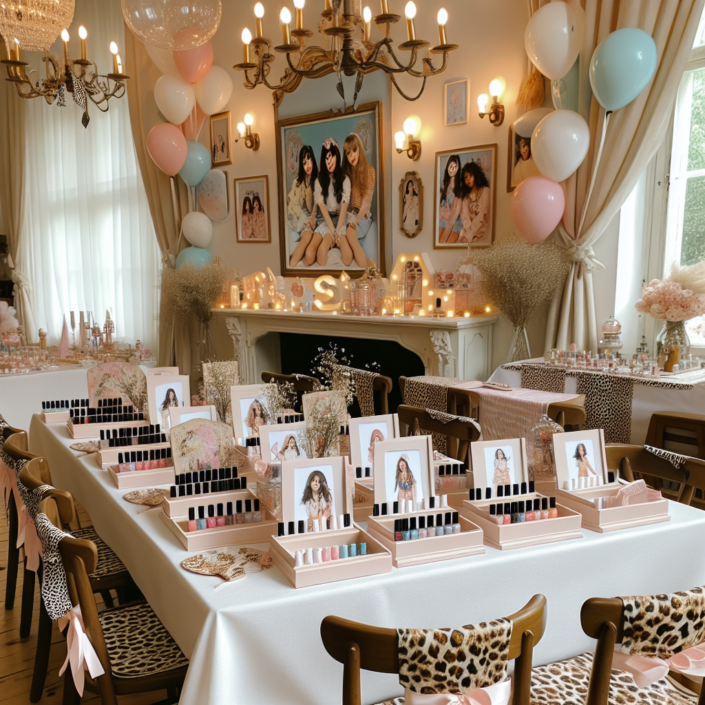 Imagine a quaint birthday celebration where the central theme is inspired by a popular girls band from the 90s. The aesthetic is realistic and harmonious. Each table in the room is elegantly set up with manicure stations, showcasing animal-print designs and pastel polishes for guests to enjoy. The room is beautifully decorated with various adornments such as balloons and tablecloths with cheetah and zebra prints. Gentle melodies from 90s pop music fill the air, crafting an atmosphere that is adorable and sophisticated.
Generated with these themes: Spice girls , Manicure , and Animals .
Made with ❤️ by AI.