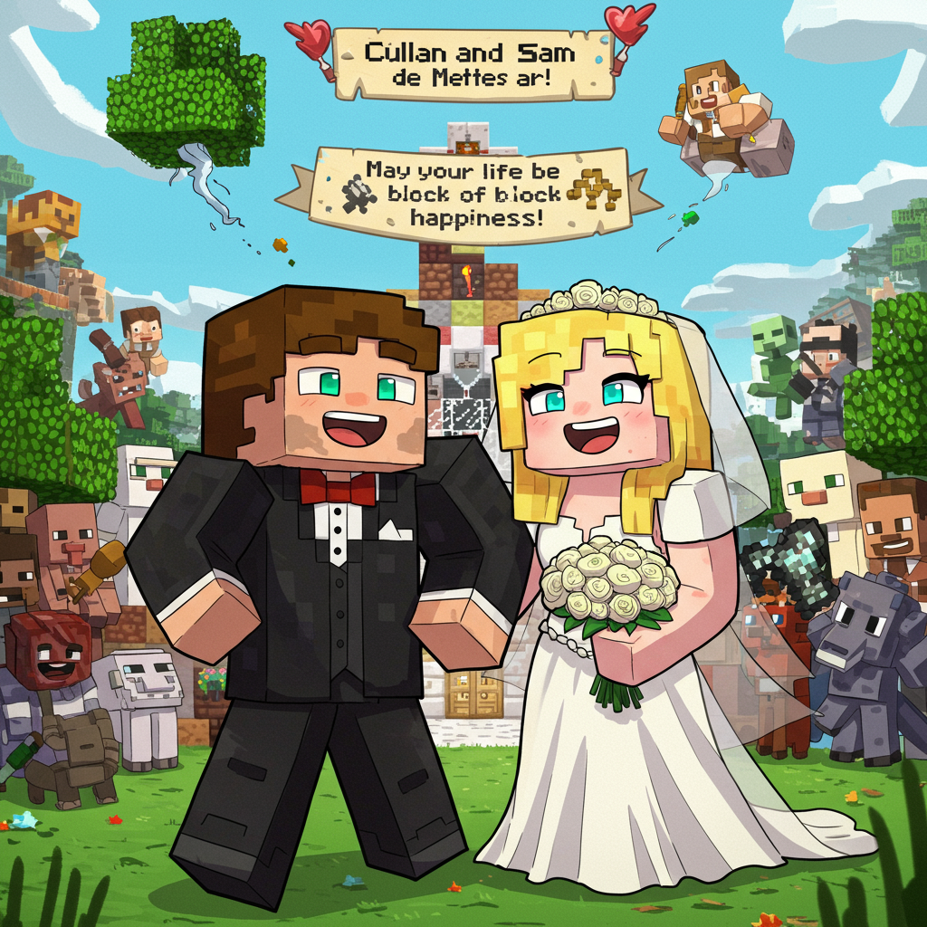 Minecraft , and Wedding Card