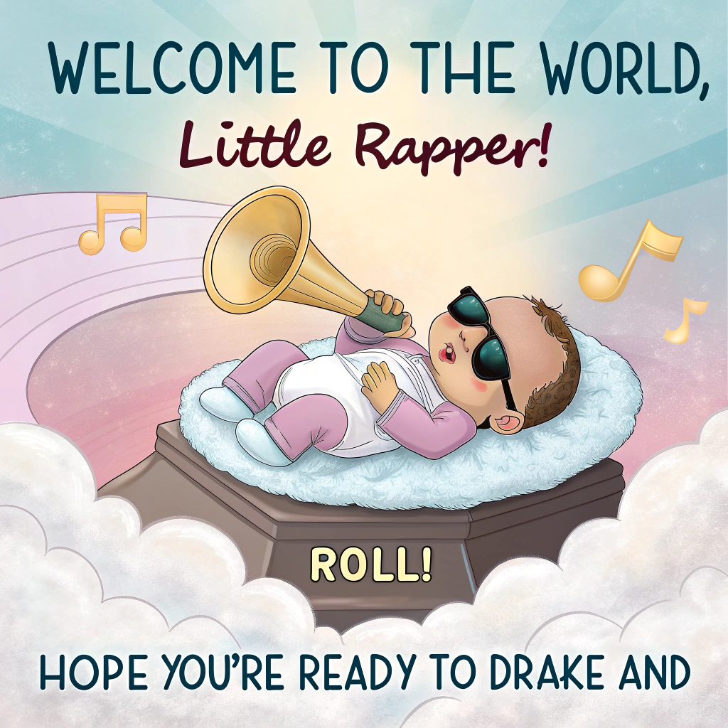 Drake, Diddy, and New-baby Card