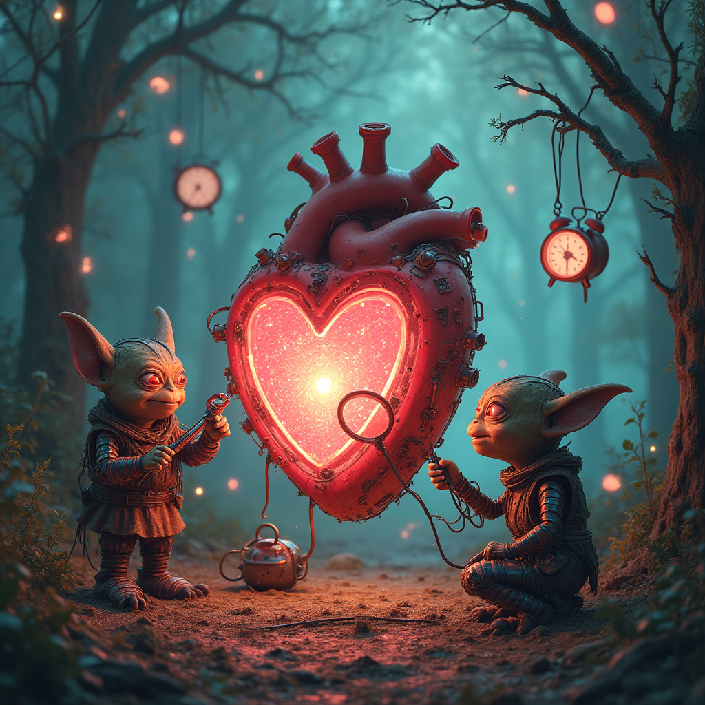 Goblins , Electronic hearts, Cyborgs, Reactions, and Congratulations Card