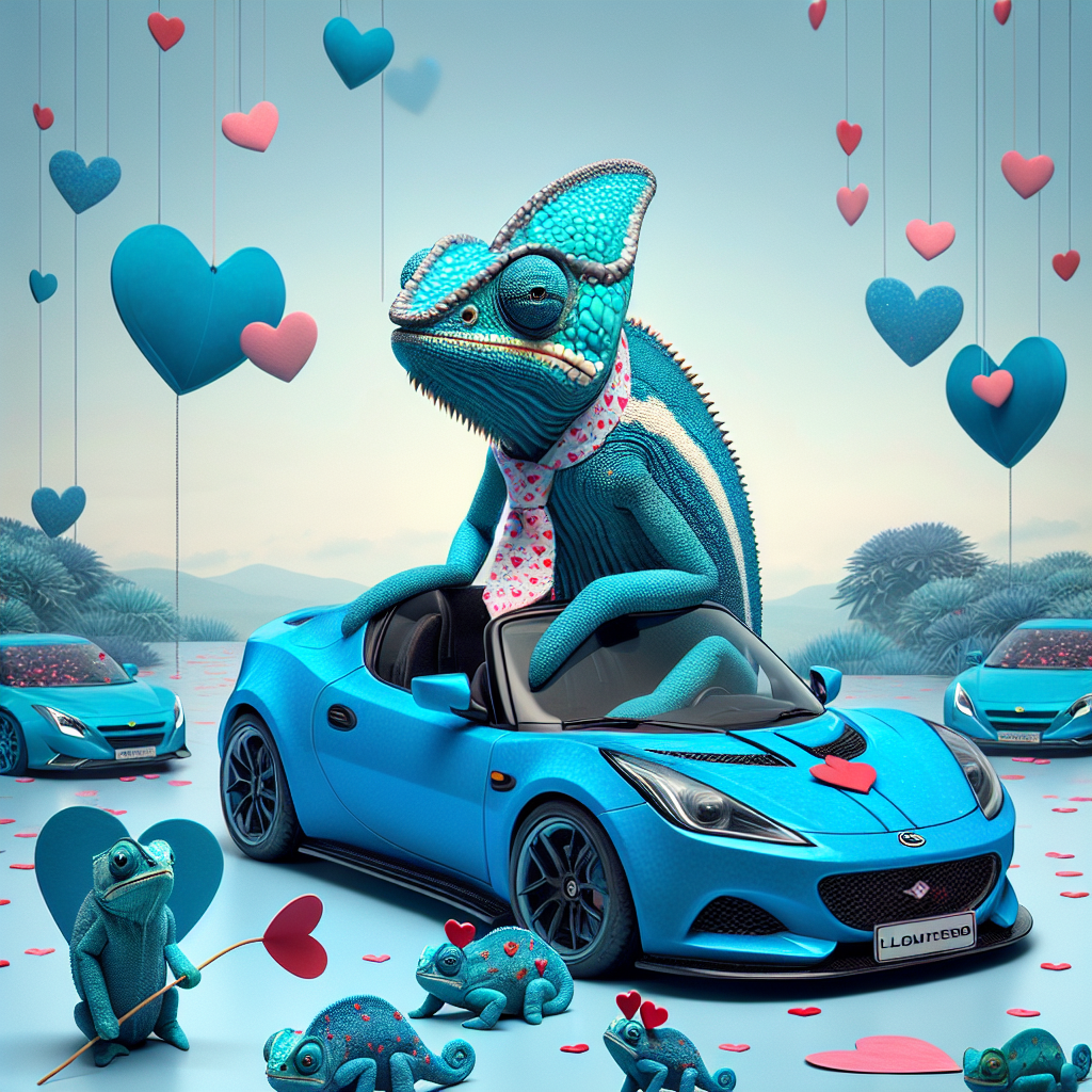 Chameleons , Daddy, Colour blue, and Blue lotus car Valentines-day Card