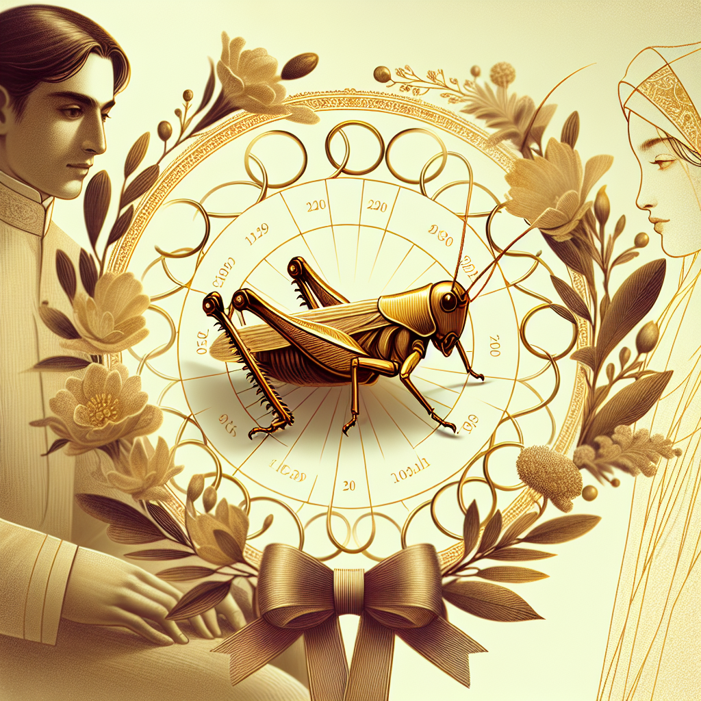 Create an image with a golden cricket delicately placed in the center of a congratulatory wreath that is marked with the number of years celebrated. Include llustrations of delicate flowers and intertwined rings encircling the cricket. In the soft background, visualize a Middle-Eastern man and an Asian woman as two lovers, staring into each other's eyes reverently, symbolizing the valued memories of their shared past.
Generated with these themes: Golden cricket.
Made with ❤️ by AI.