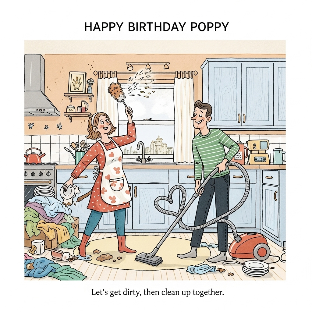 Love and housework , and Birthday Card