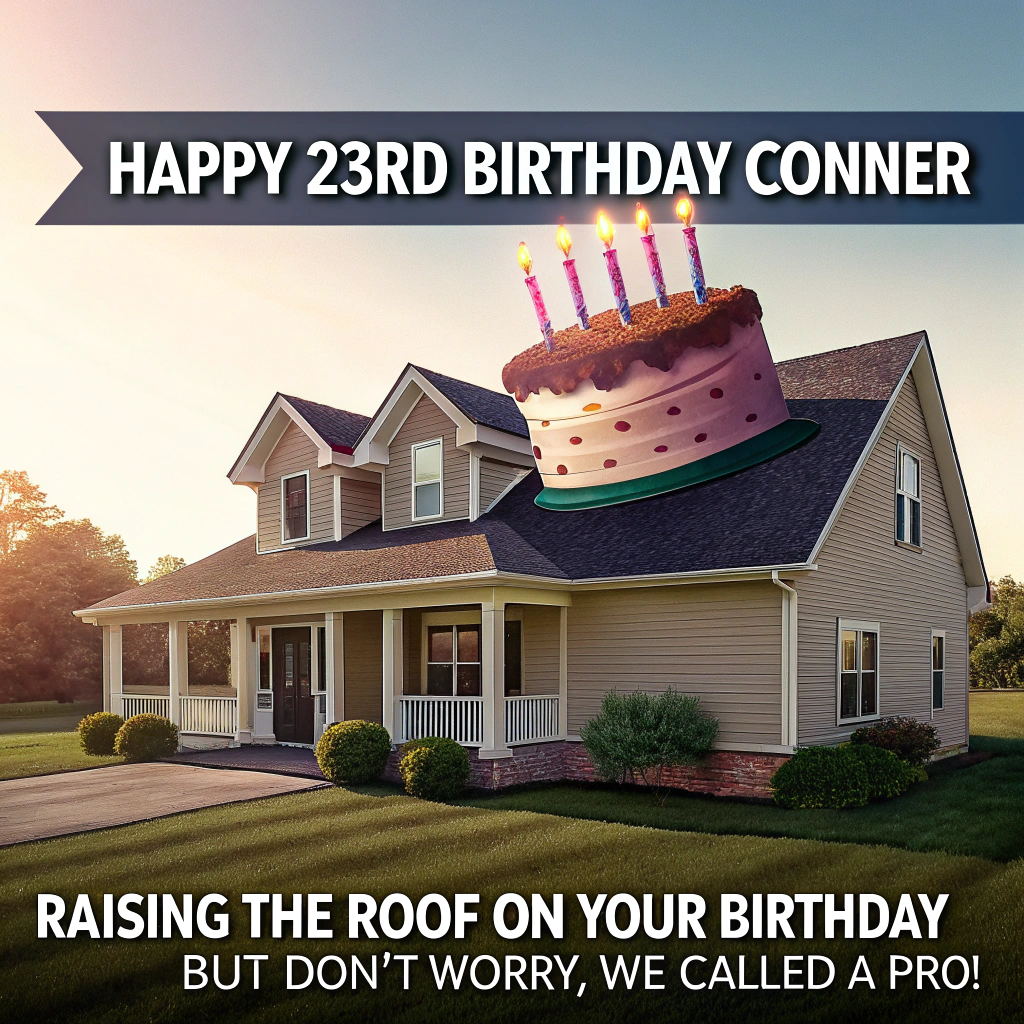 Roofing , and Birthday Card