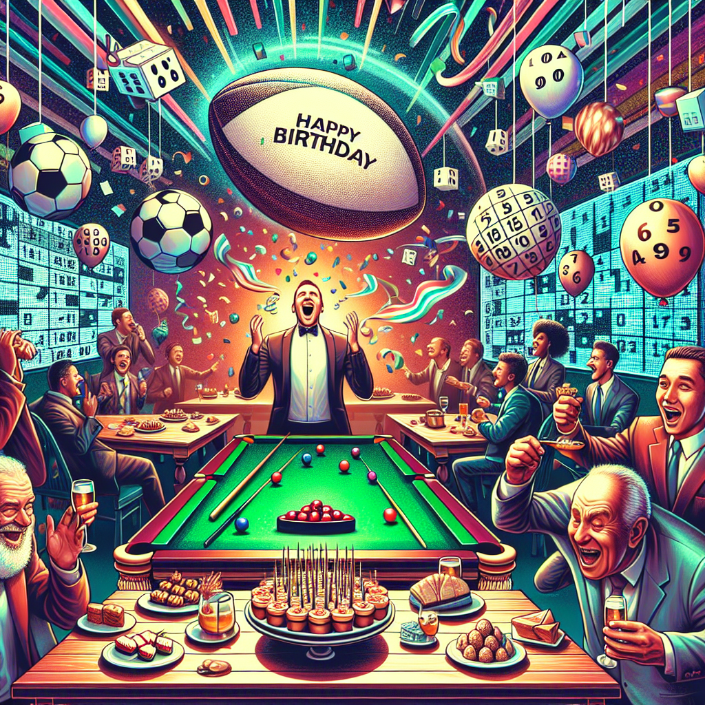 Rugby, Snooker, Computer, Sudoku , and Jim Birthday Card
