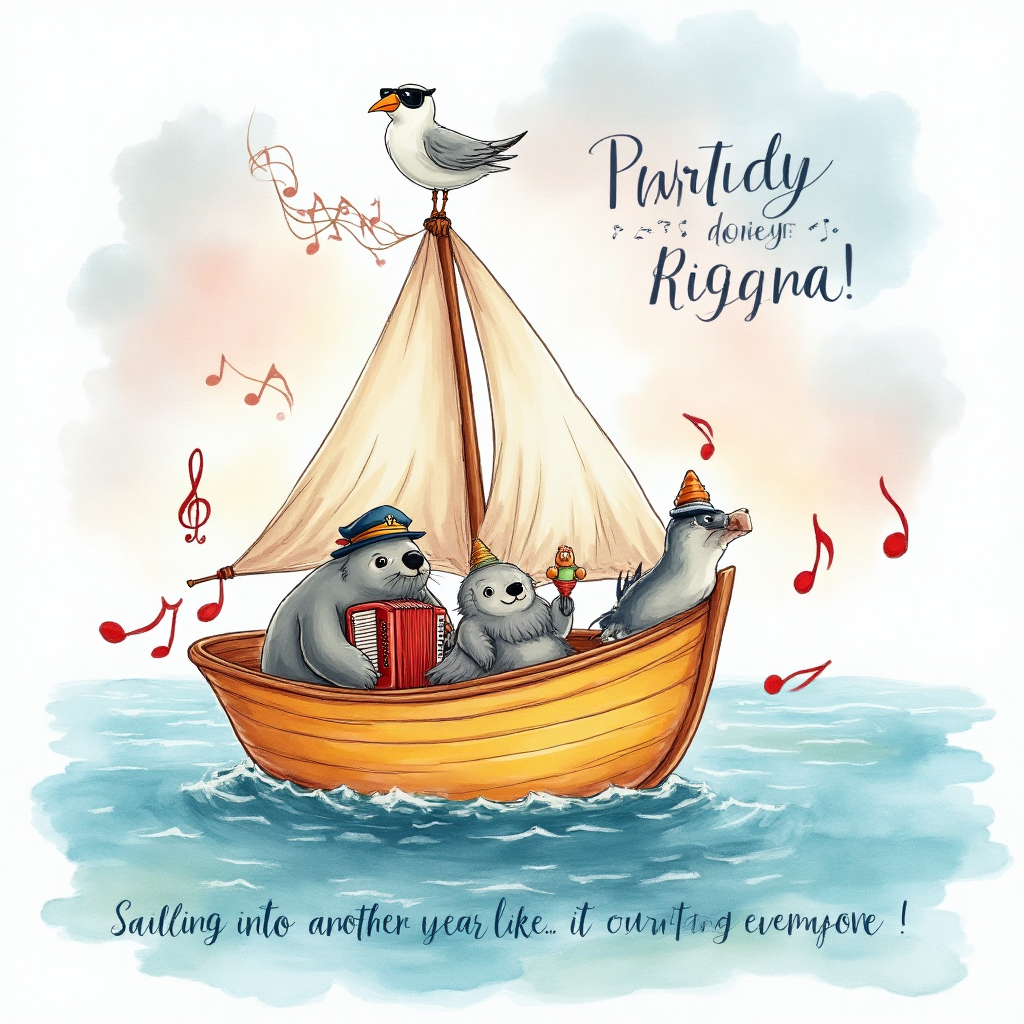 Sailing singing, Sailing, and Birthday Card