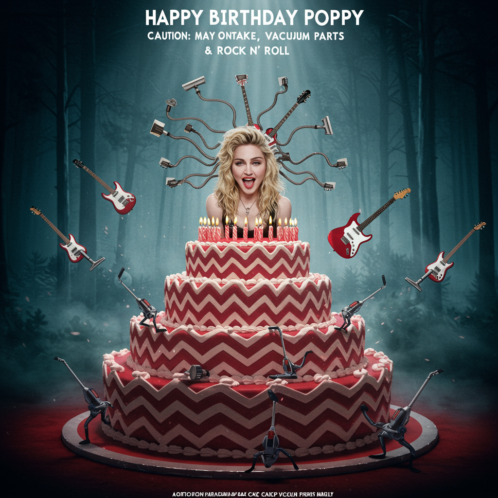 Madonna , Twin Peaks , Cake, Rock music , Housework , and Birthday Card