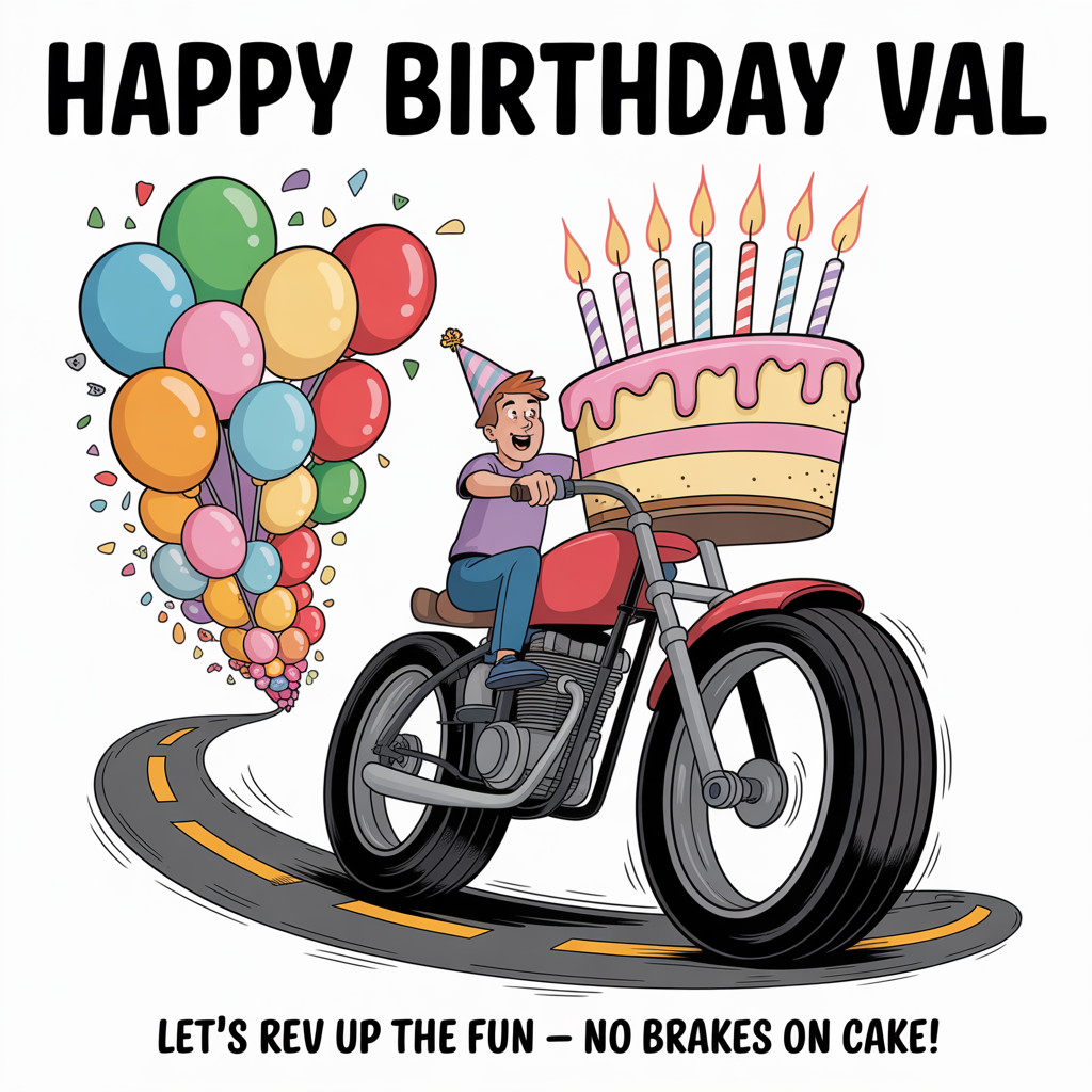 Motor Bikes, and Birthday Card
