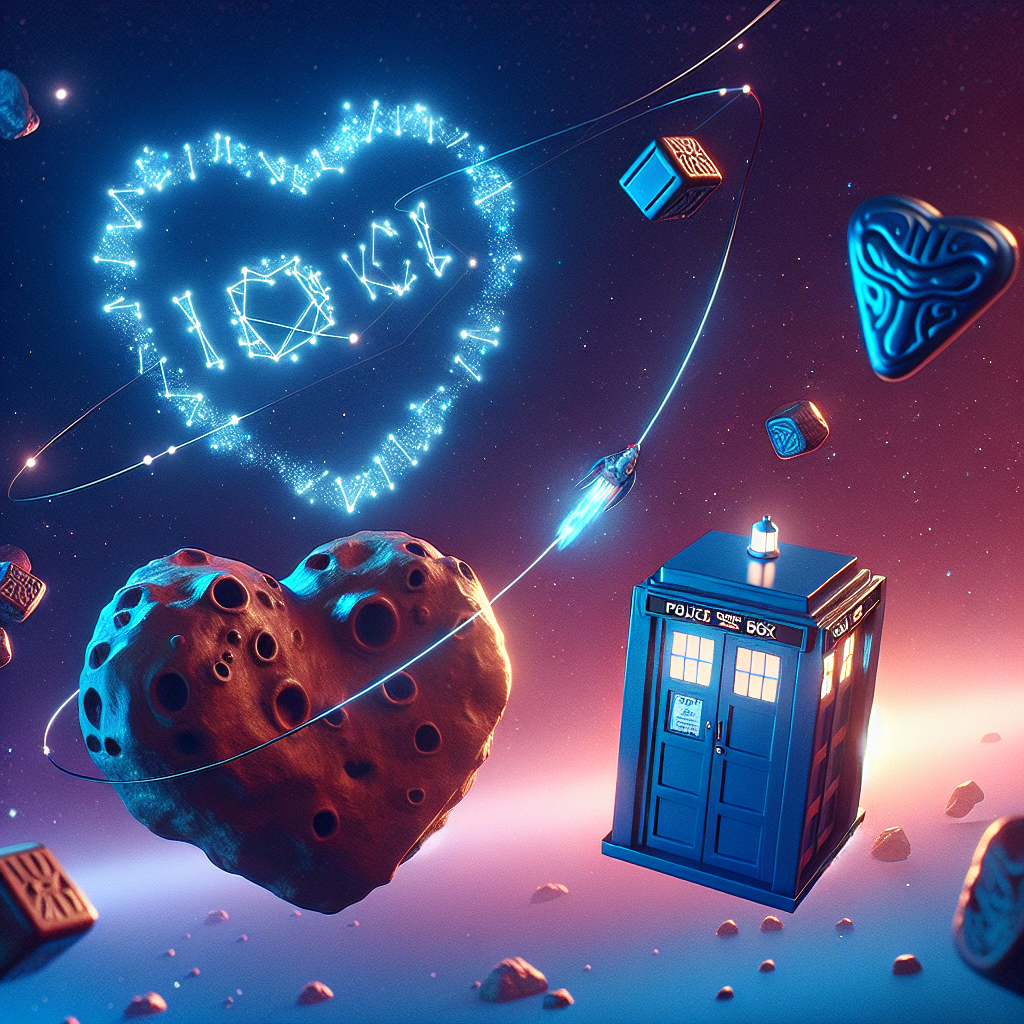 Doctor who, Universe, Love, I love you Twitch, and Chocolate Valentines-day Card