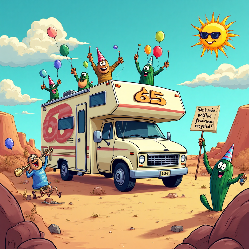 American motorhome , and Birthday Card