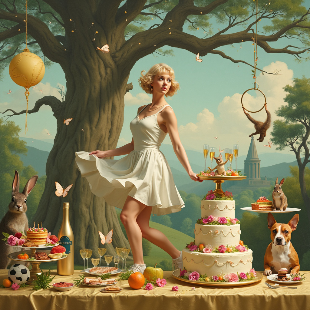 Female , Shortish blonde hair, Sporty, Older woman, and Champagne Birthday Card