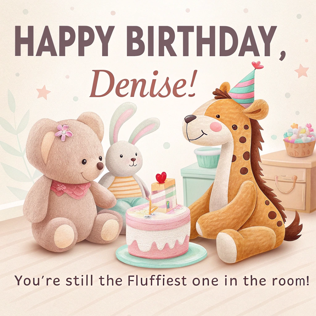 Soft toys, and Birthday Card